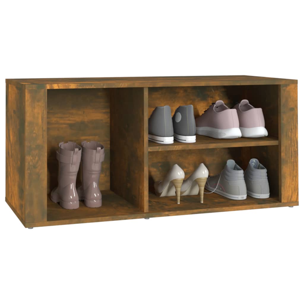 Schuhregal Weiß 100x35x45 cm Holzwerkstoff