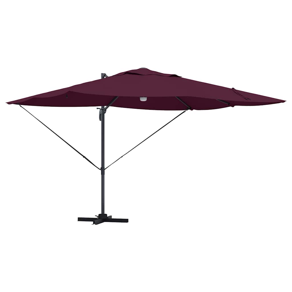 Sonnenschirm Sand 351 x 250 x 253 cm Polyester und Aluminium