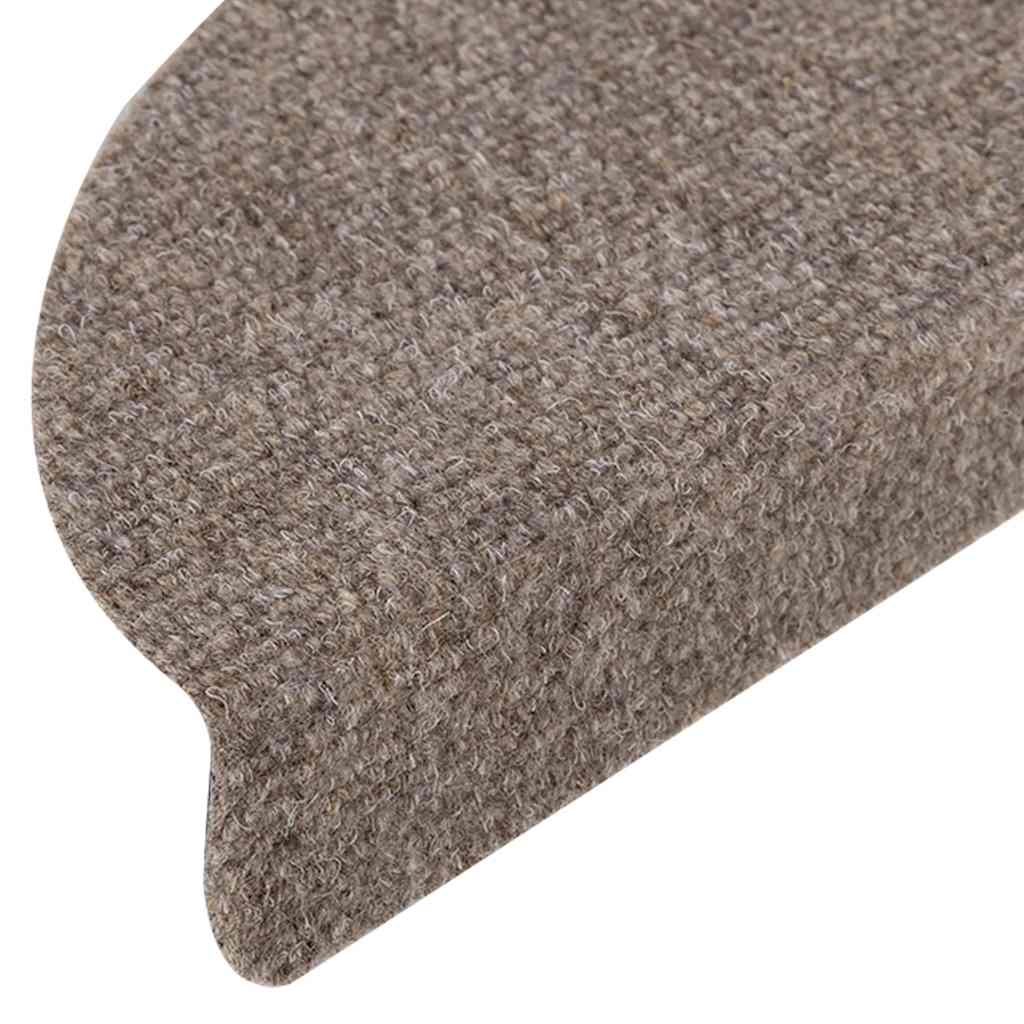 Stufenmatten Selbstklebend 15 Stk. 56x17x3 cm Hellbraun Halbrund