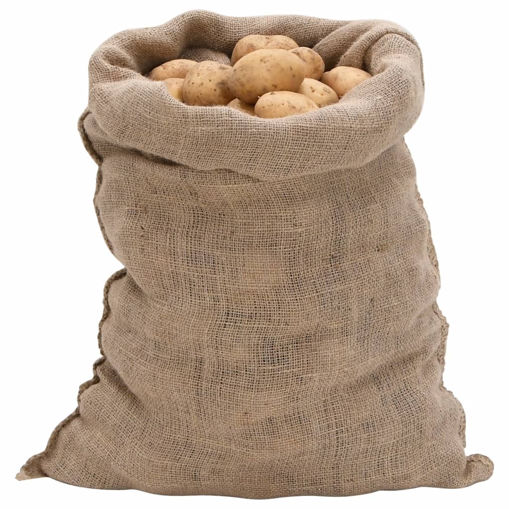 Jutesäcke 5 Stück 60 x 105 cm 100 % Jute 220 g/m²