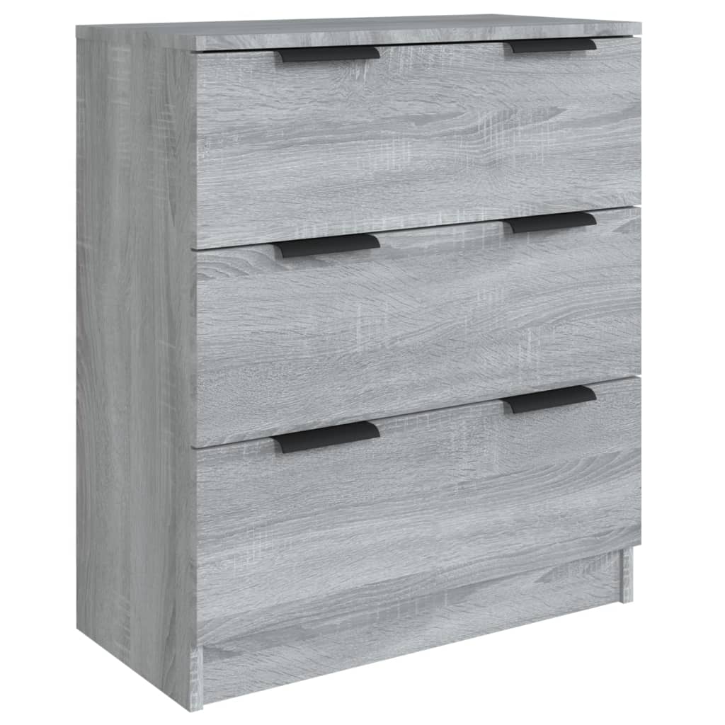 3-tlg. Sideboards Weiß Holzwerkstoff