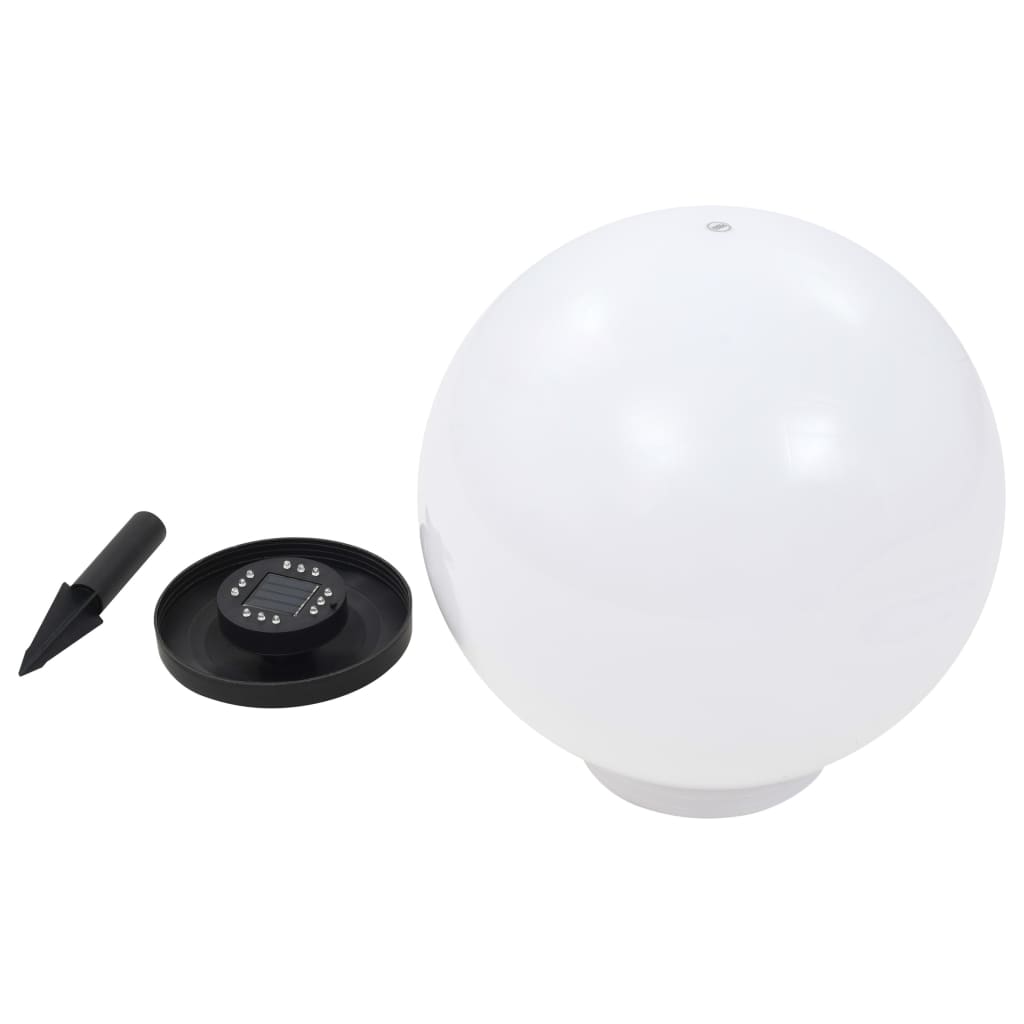 Außen-Solarlampen 4 Stk. LED Kugel 30 cm RGB