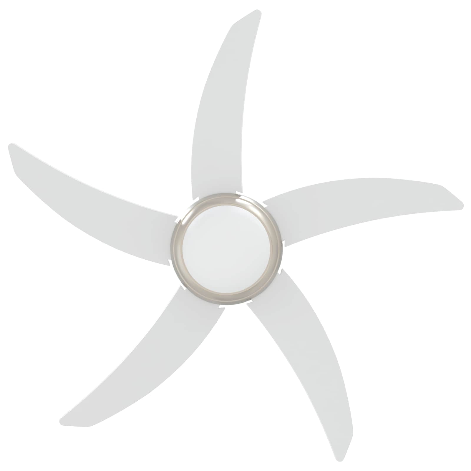 Deckenventilator mit Licht und Fernbedienung Ø 130 cm Weiß
