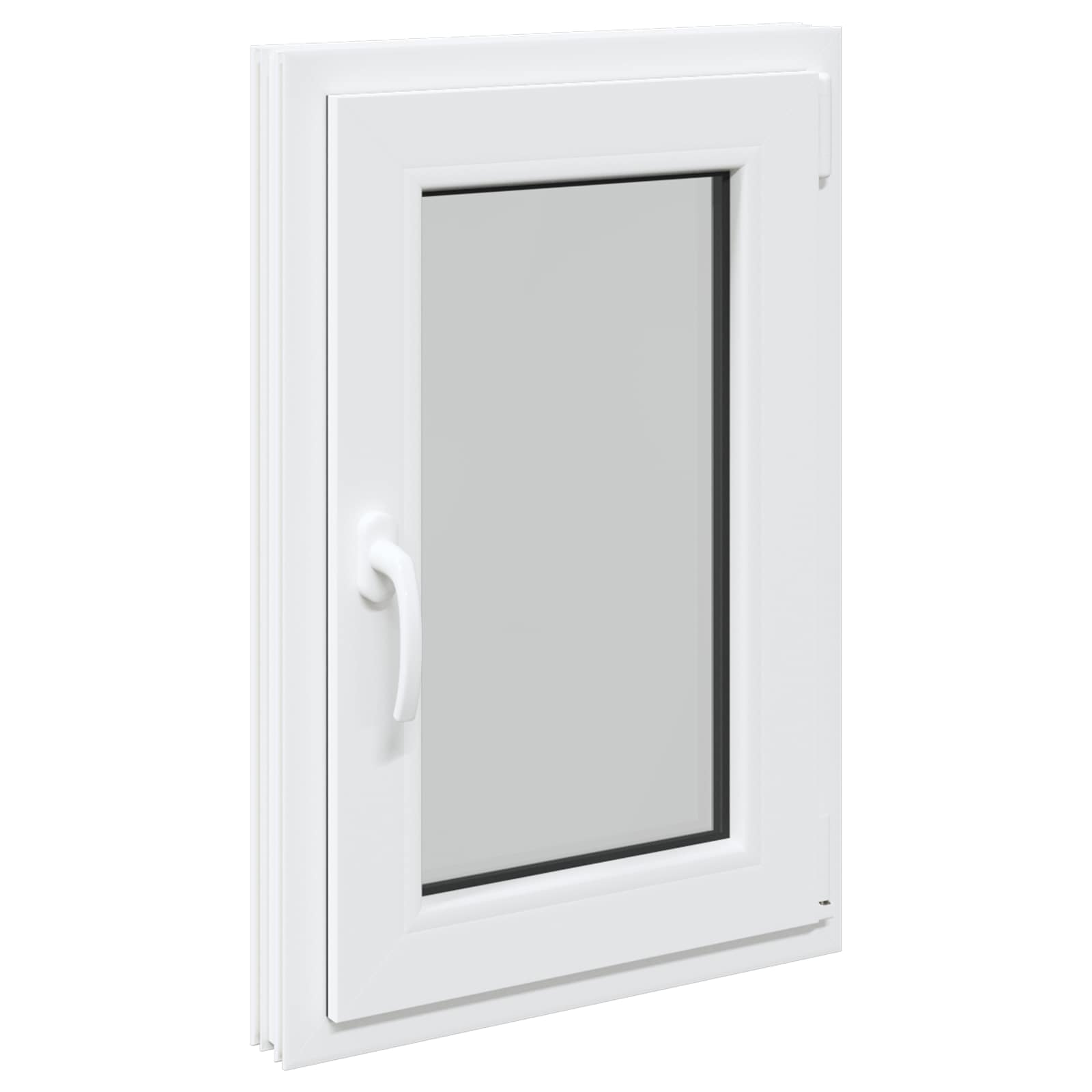 Kellerfenster RISOR 50 x 50 cm PVC und Glas Weiß
