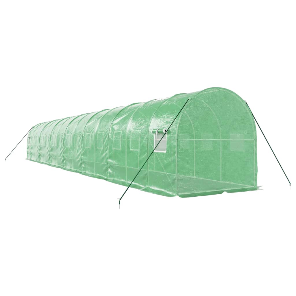 Gewächshaus mit Stahlrahmen Weiß 8 m² 4x2x2 m
