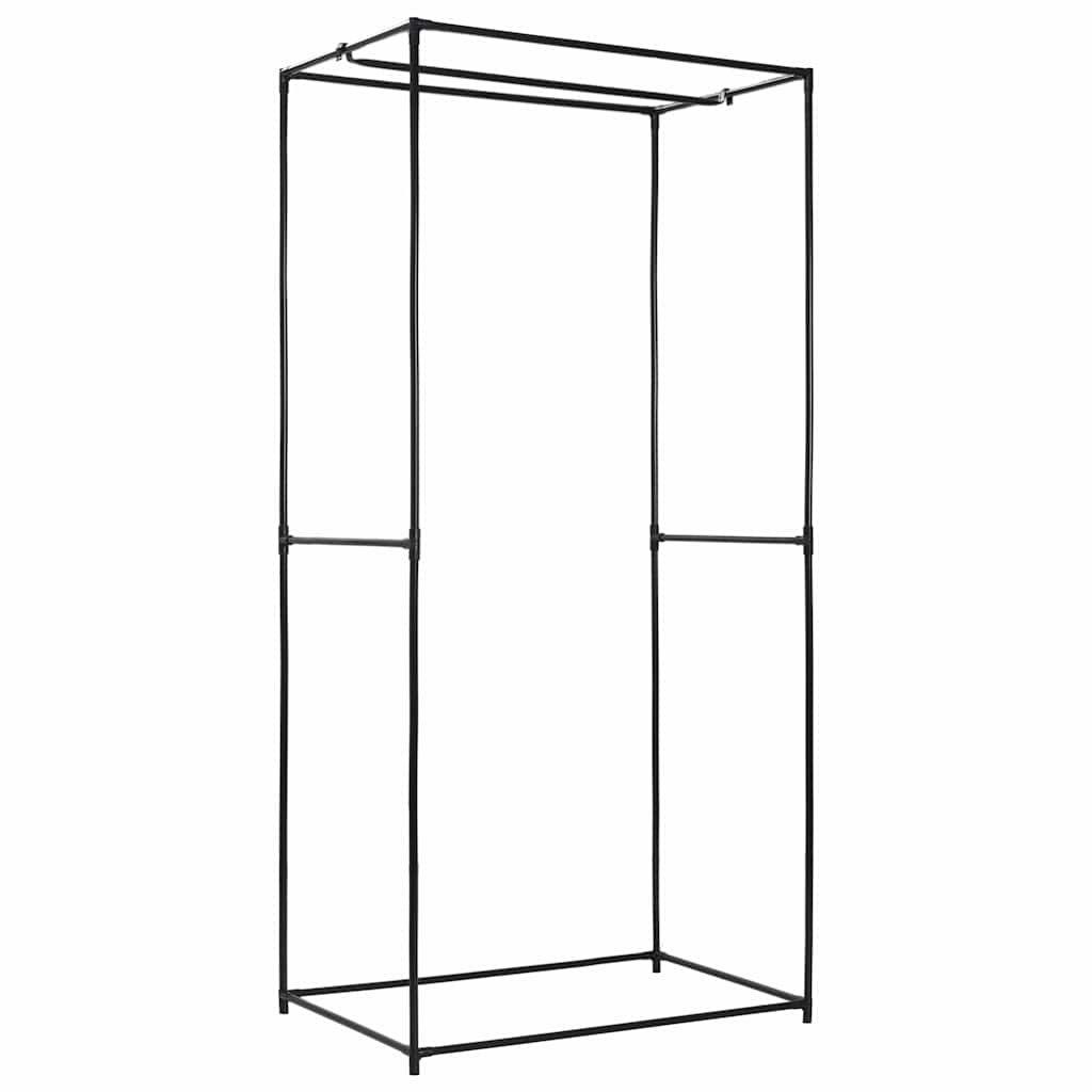 Kleiderschrank Schwarz 75×50×160 cm