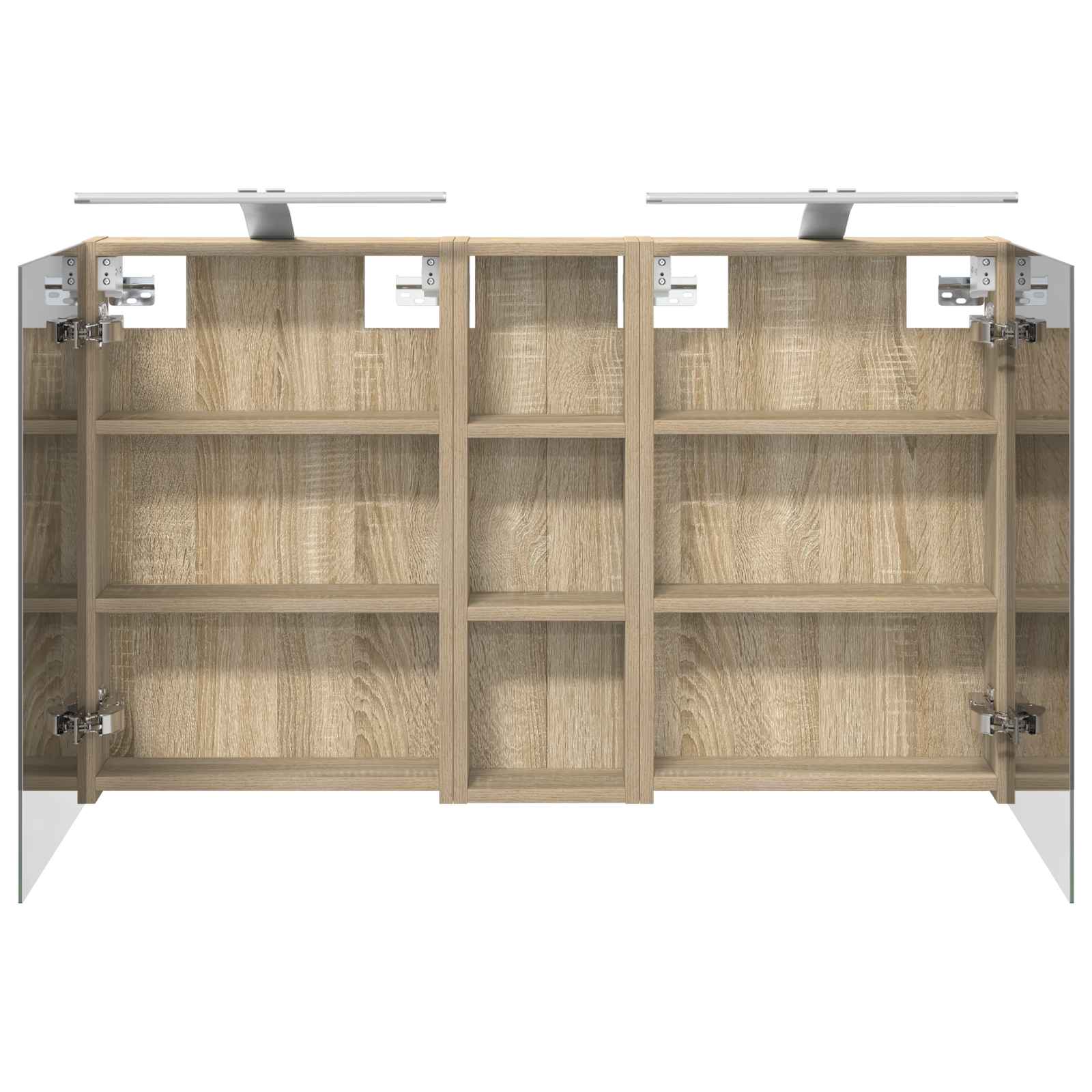 Badezimmerschrank-Set 3 pcs 80 x 10,5 x 50 cm Holzwerkstoff
