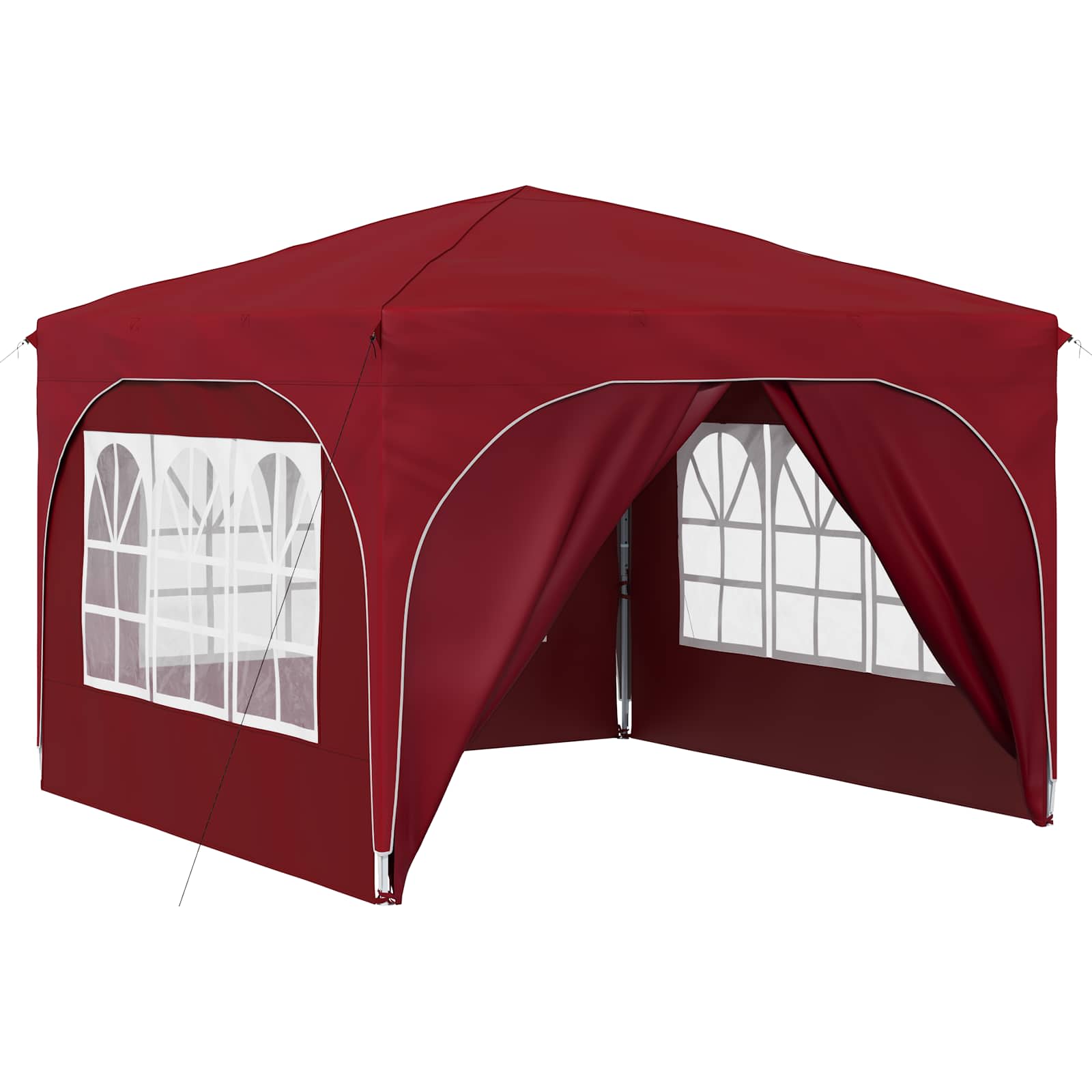Pop-up Partyzelt 290 x 290 x 245 cm Creme