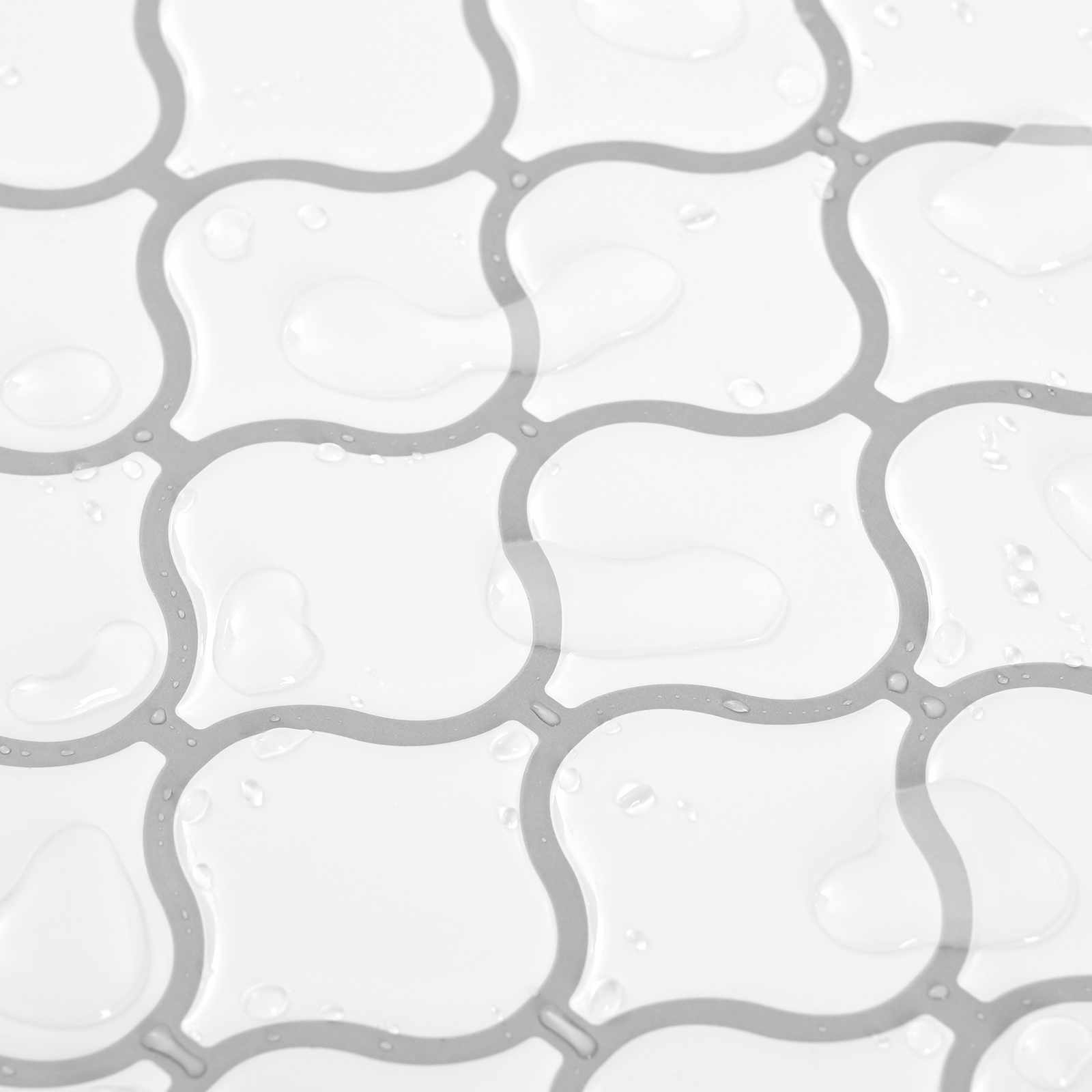 Lanturn Fliese 10 pcs Weiß 27 x 27 cm Polyurethan und PET
