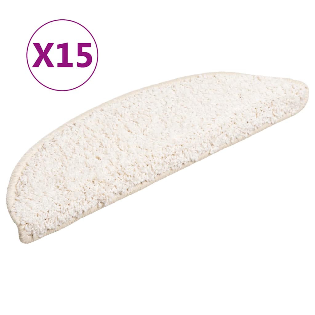 Stufenmatten 15 Stk. 56x17x3 cm Grau Halbrund