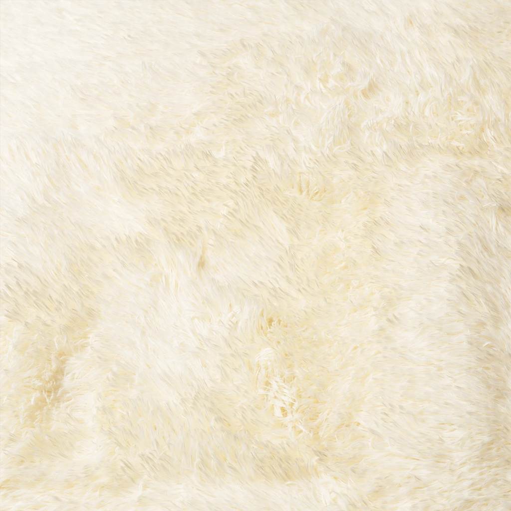 Teppich Shaggy Hochflor NAVARRA Beige 60x100 cm Polyester