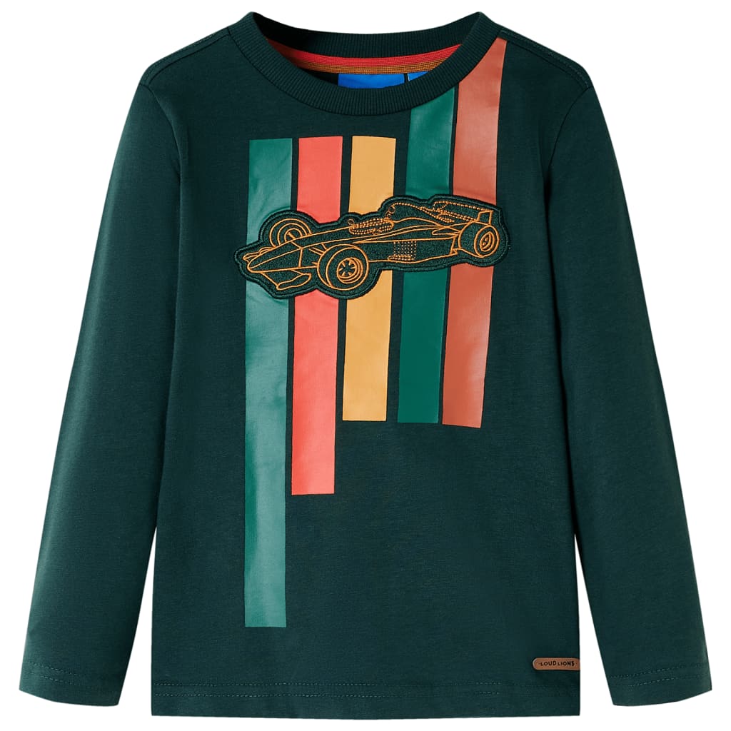 Kinder-Langarmshirt Dunkles Ocker 116