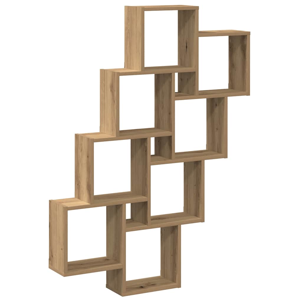 Würfelregal Weiß 90x15x119 cm Holzwerkstoff