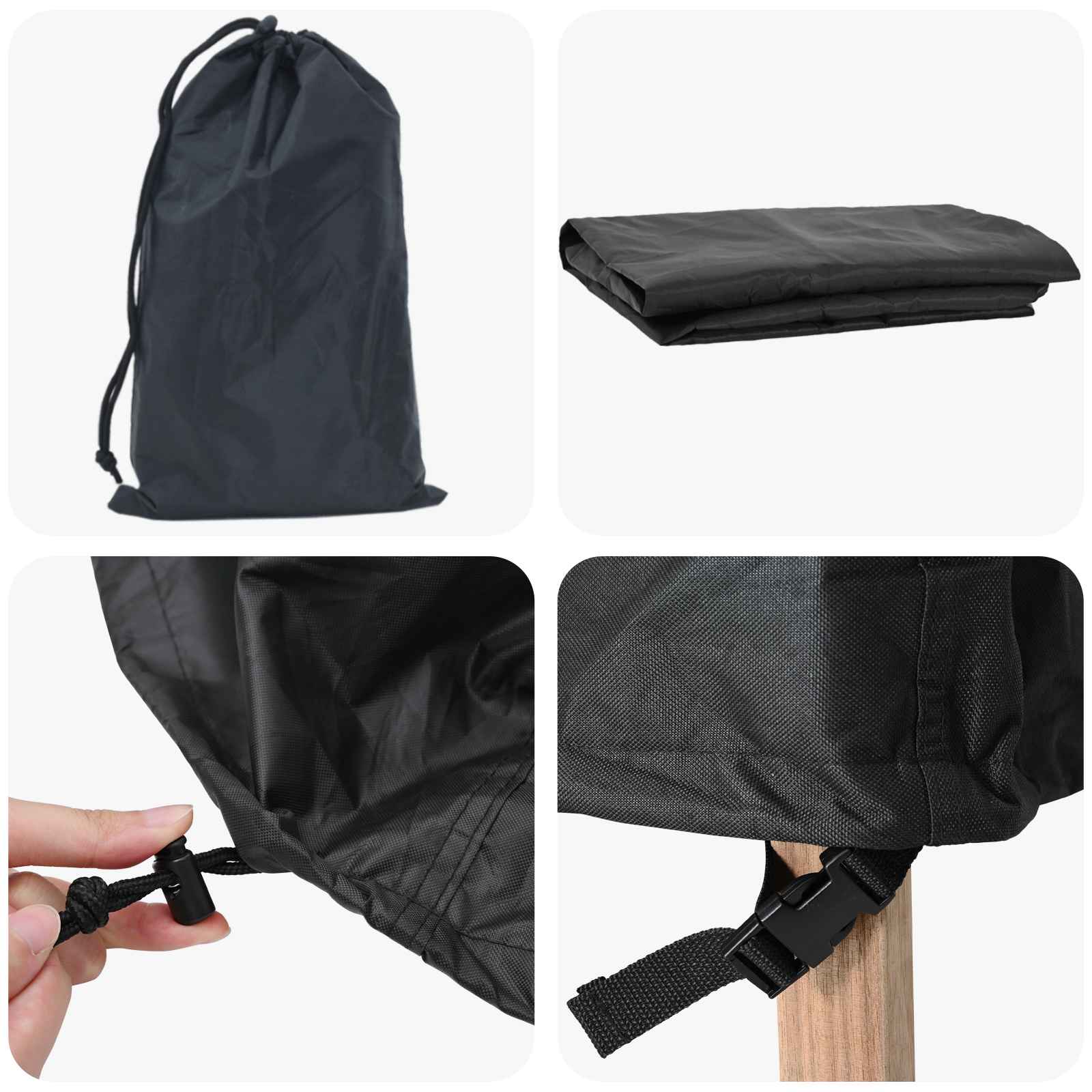 Möbelbezug Schwarz 102 x 102 x 71 cm 210D Oxford Stoff