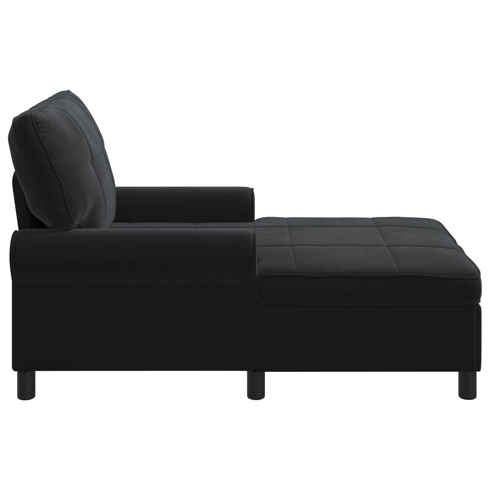 Lounge-Liege mit Kissen Hellgrau 91 x 157 x 91 cm Samt