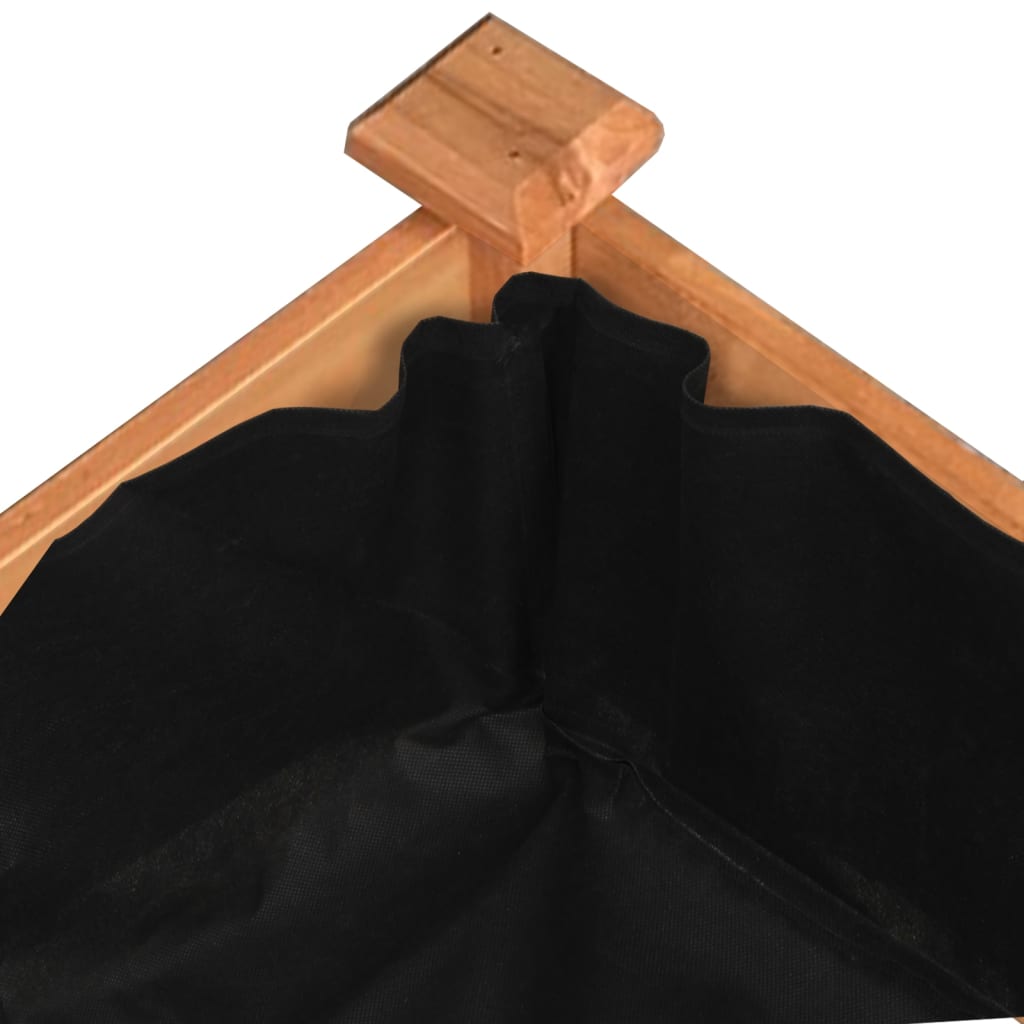 Hochbeet mit Einsatz Grau 120x45x25 cm Massivholz Tanne