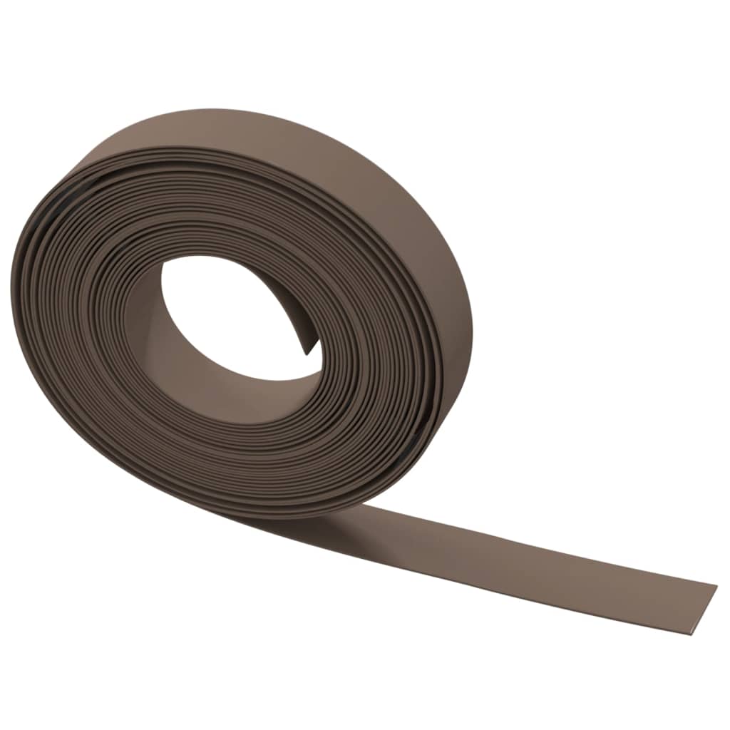 Gartenumrandung 25 m 10 cm PE Grau