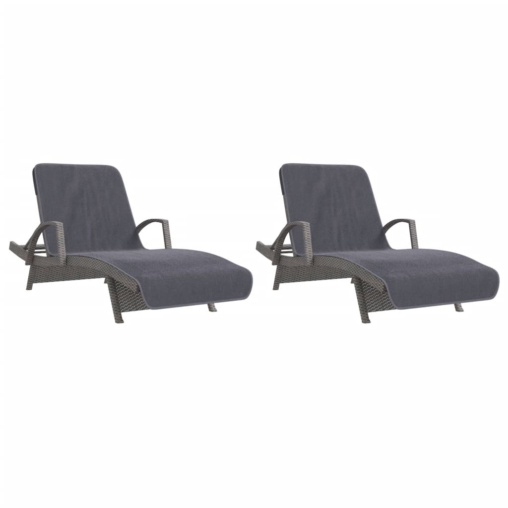 Strandtücher 4 Stk. Weiß 60x135 cm Stoff 400 GSM