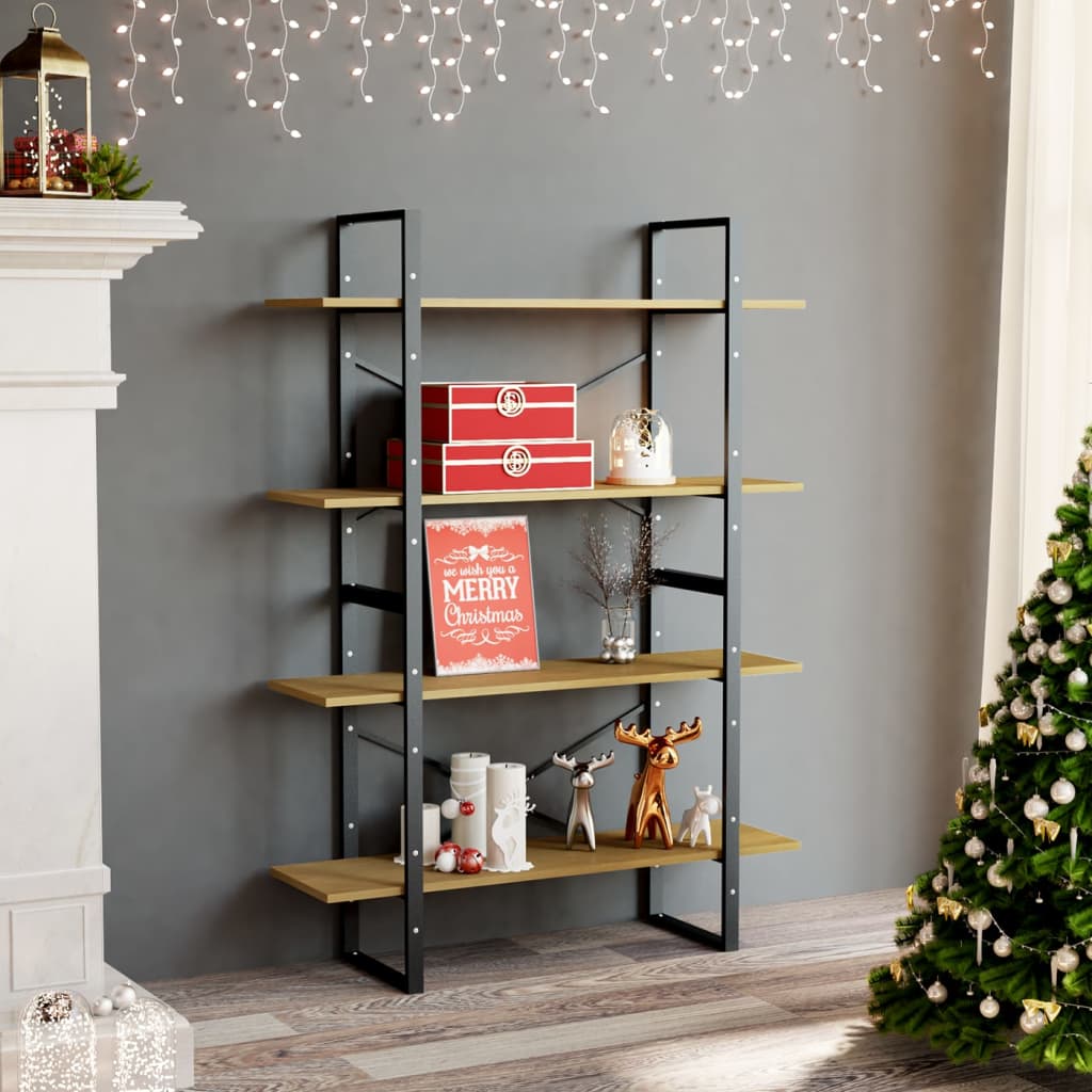 Bücherregal 2 Fächer Weiß 100x30x70 cm Holzwerkstoff