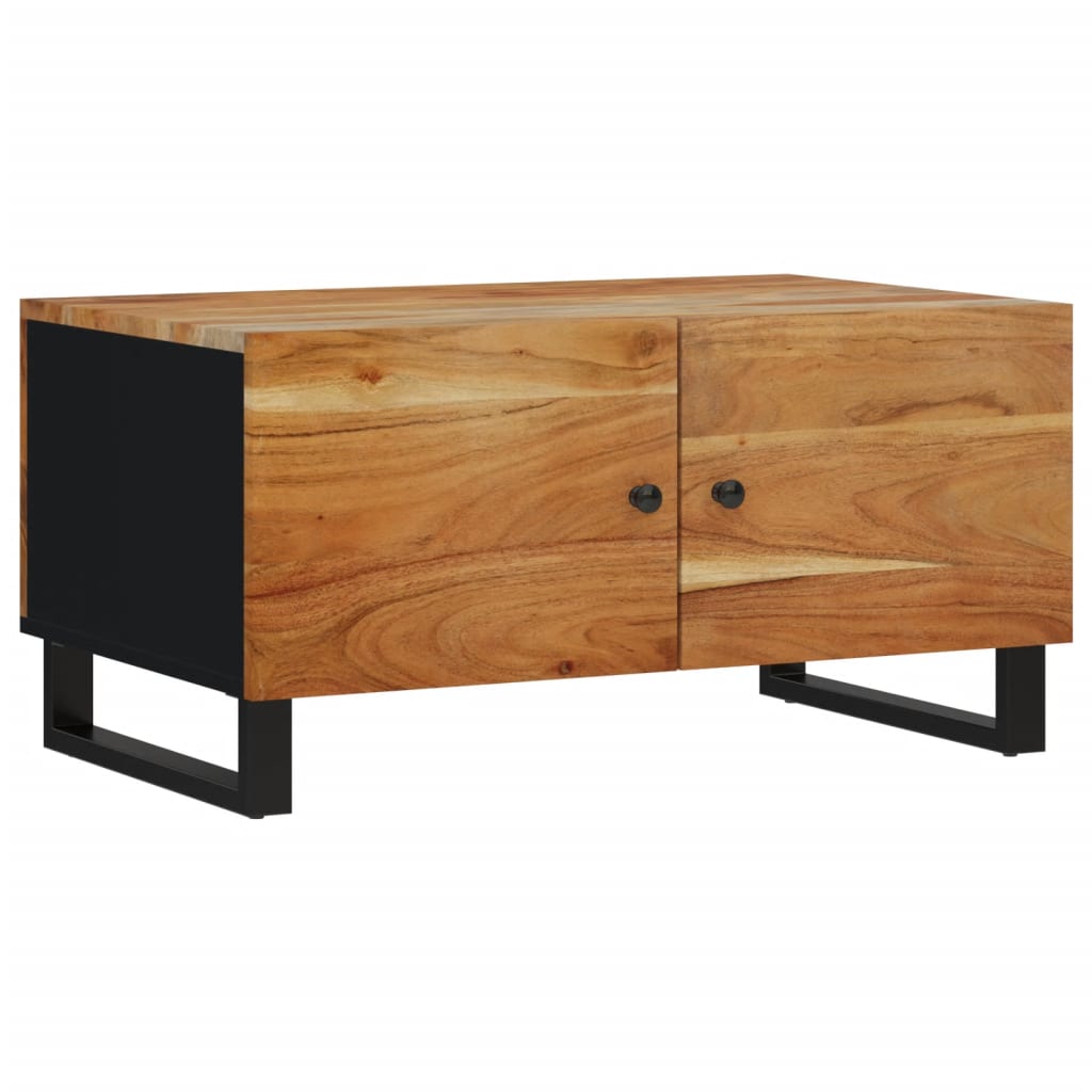 Couchtisch 80x50x40 cm Massivholz Mango & Holzwerkstoff