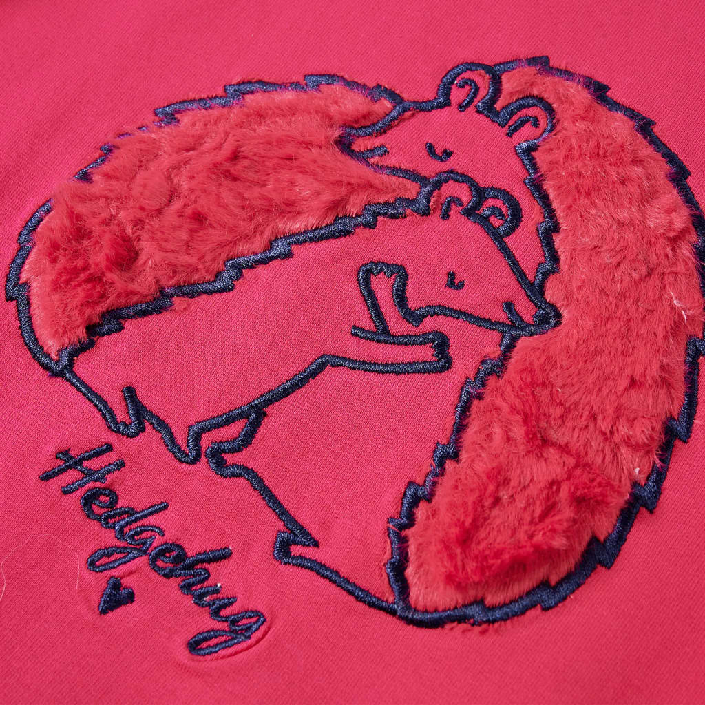 Kinder-Sweatshirt Knallrosa 140
