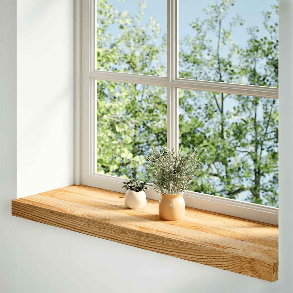 Fensterbänke 2 Stk. Unbehandelt 160x25x2 cm Massivholz Eiche
