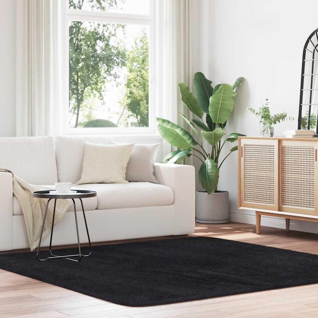 Teppich Shaggy Hochflor NAVARRA Beige 60x100 cm Polyester