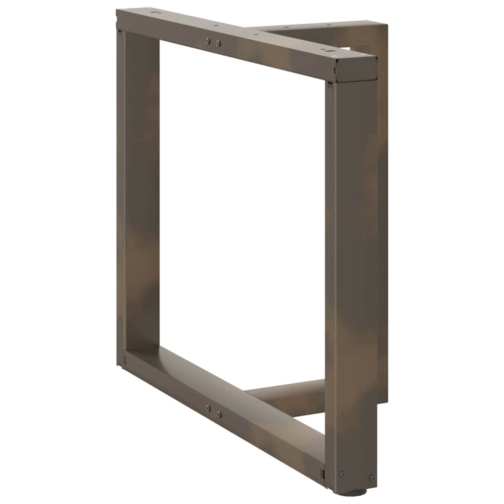 Couchtischbeine T-Form 2 Stk. Schwarz 30x25x(30-31) cm Stahl