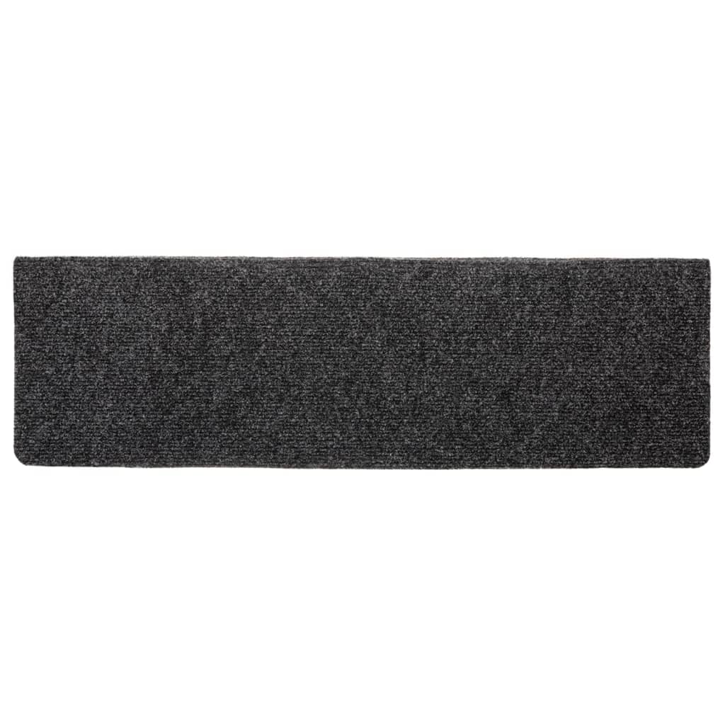 Stufenmatten Selbstklebend 15 Stk. 65x21x4 cm Hellbraun Rechteckiger Rand