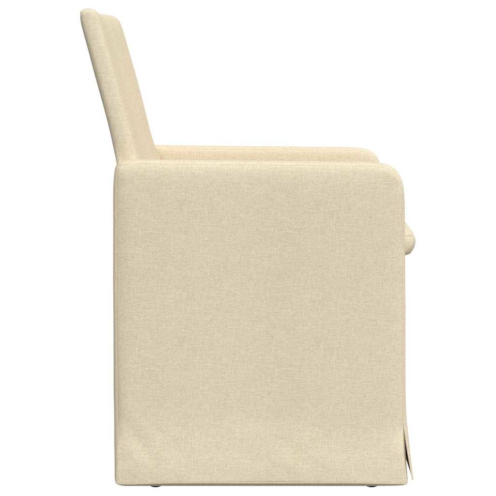 Esszimmerstühle 2 pcs Hellgrau 57 x 67 x 95 cm Stoff