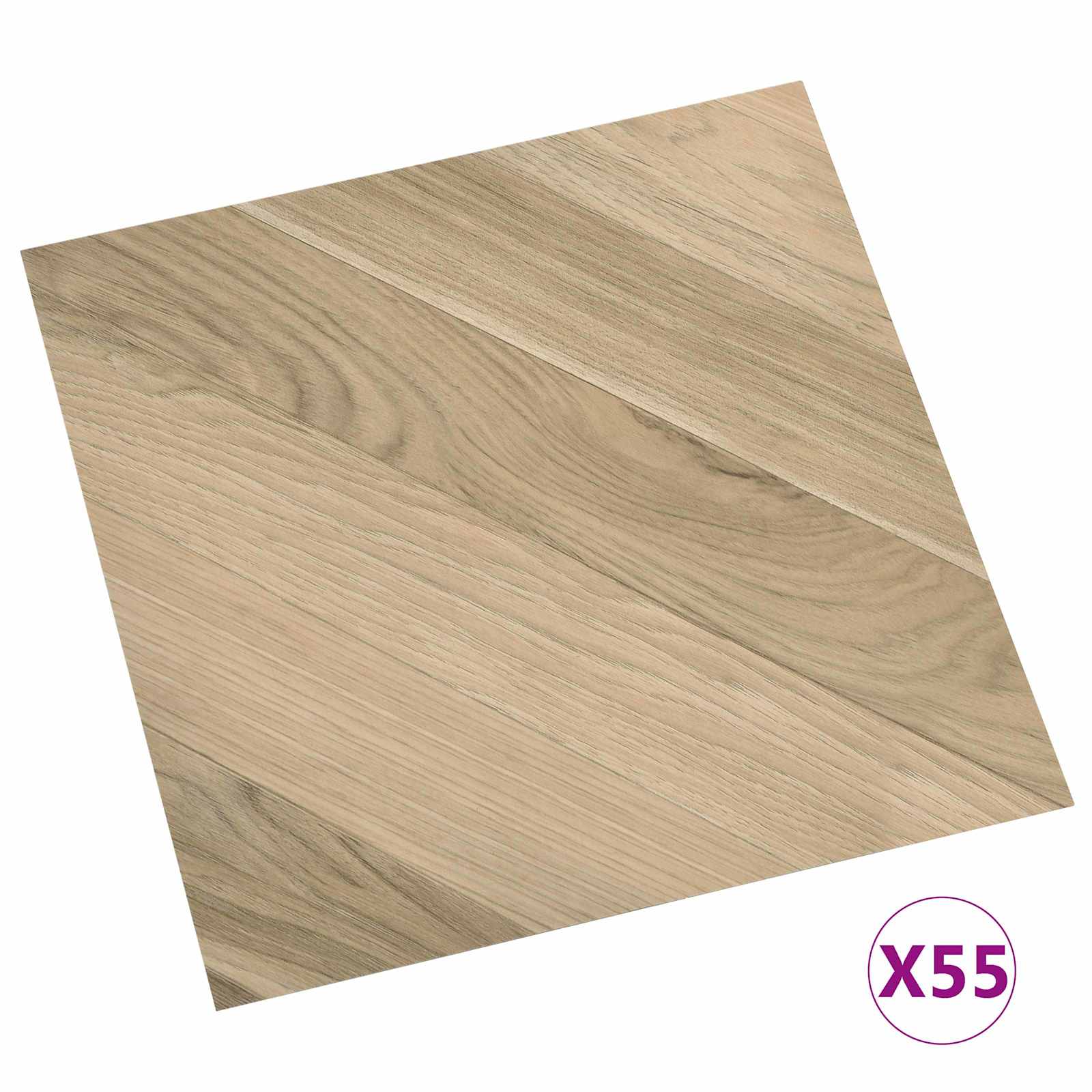 Bodenplanken 55 pcs Schwarz 5,11 m² PVC
