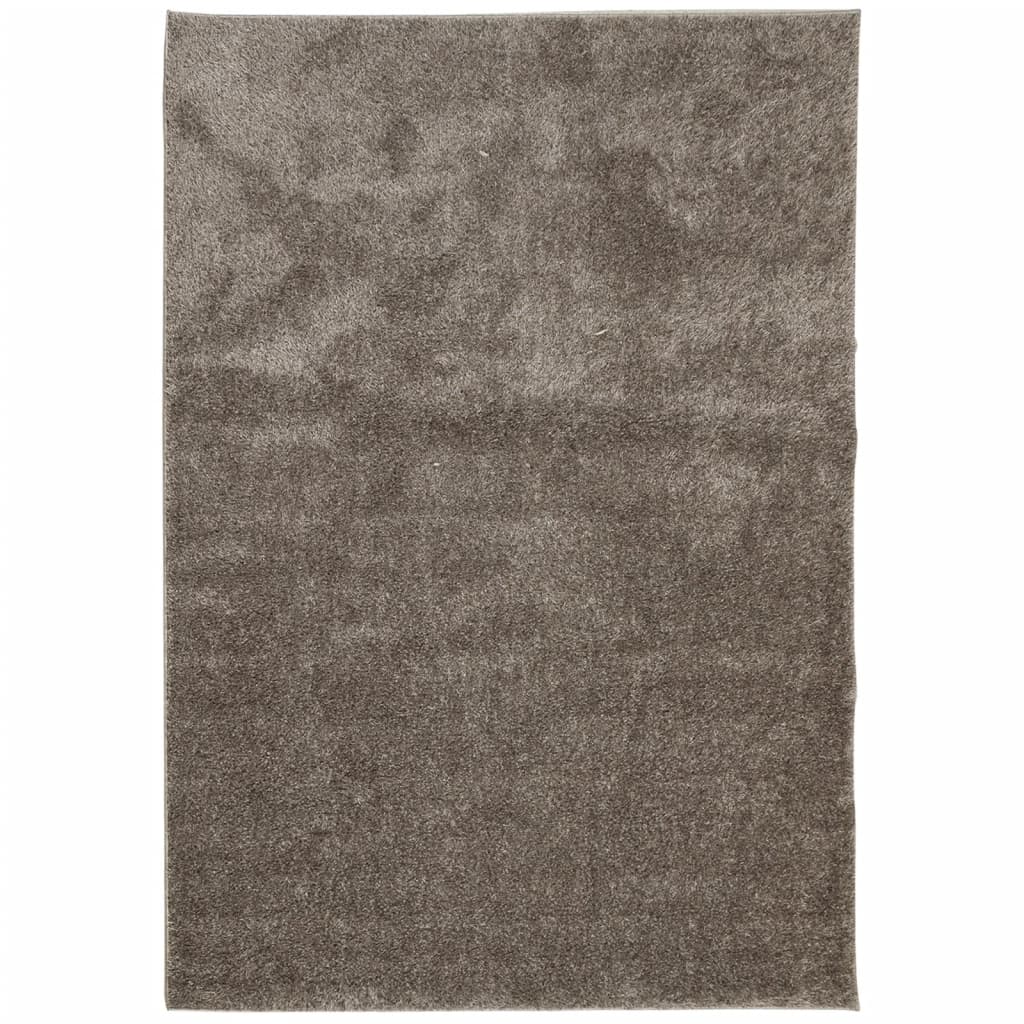 Teppich ISTAN Hochflor Glänzend Anthrazit 100x200 cm