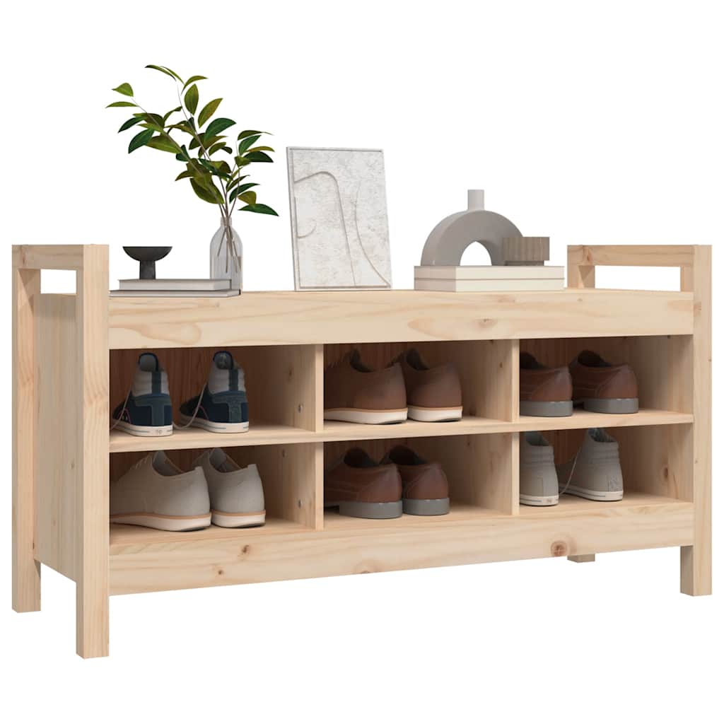 Flurbank 80x40x60 cm Massivholz Kiefer