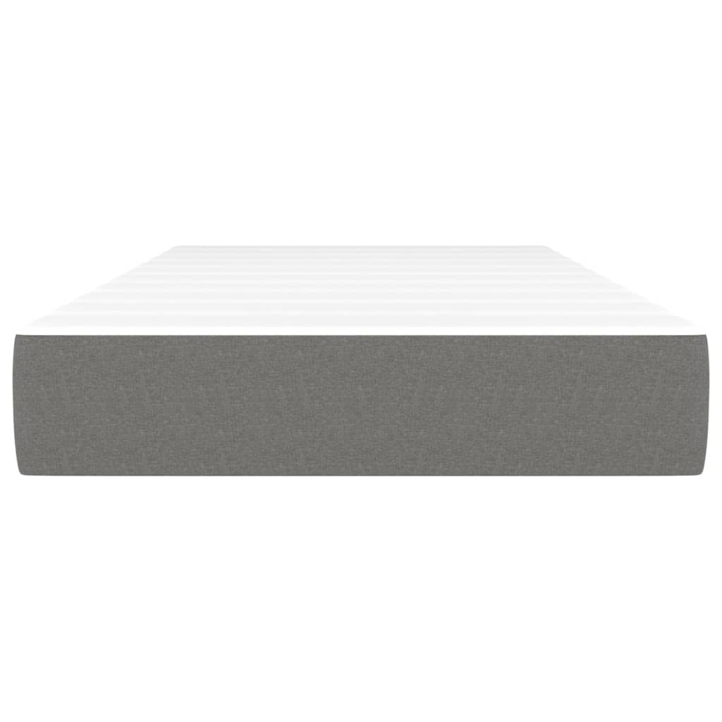 Taschenfederkernmatratze Mittel Hellgrau 80x200x20 cm Stoff