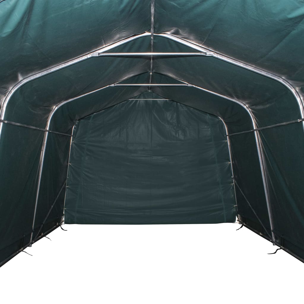 Weidezelt PVC 550 g/m² 3,3×3,2 m Dunkelgrün