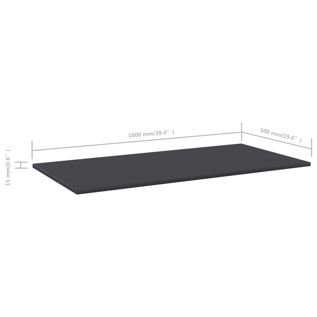 Bücherregal-Bretter 4 Stk. Weiß 40x10x1,5 cm Holzwerkstoff