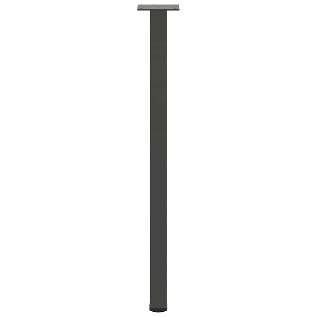 Bartischbeine 4 Stk. Schwarz 100-102 cm Stahl