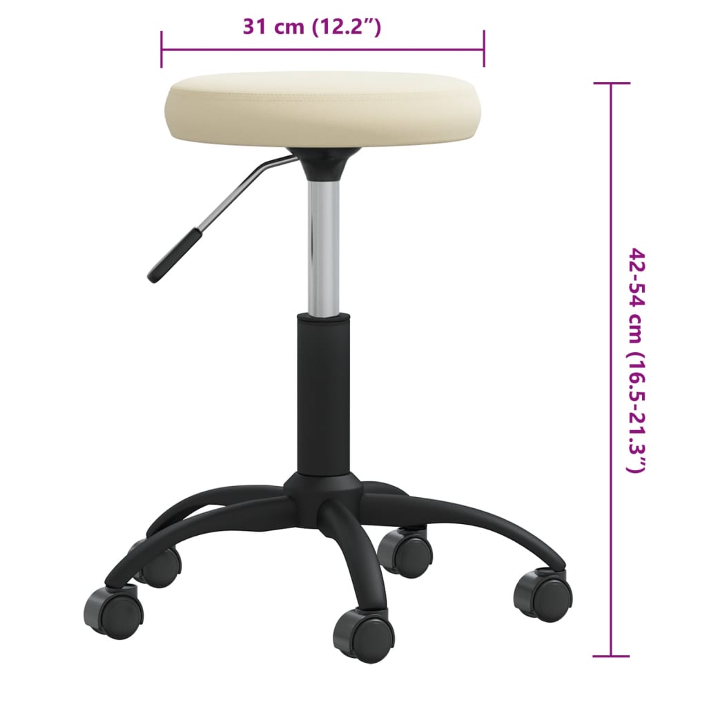 Massagehocker Samt Senfgelb