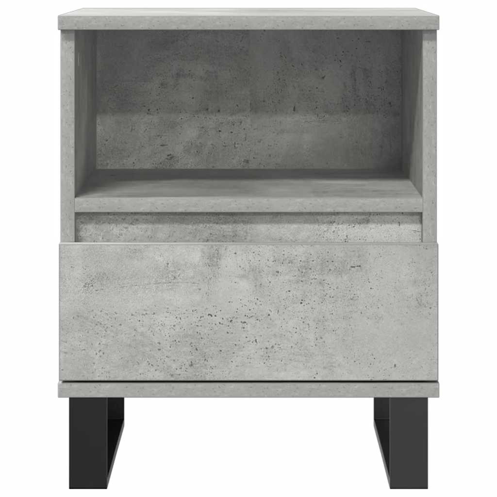 Bettschrank Schwarz Eichen-Optik 40 x 35 x 50 cm Holzwerkstoff