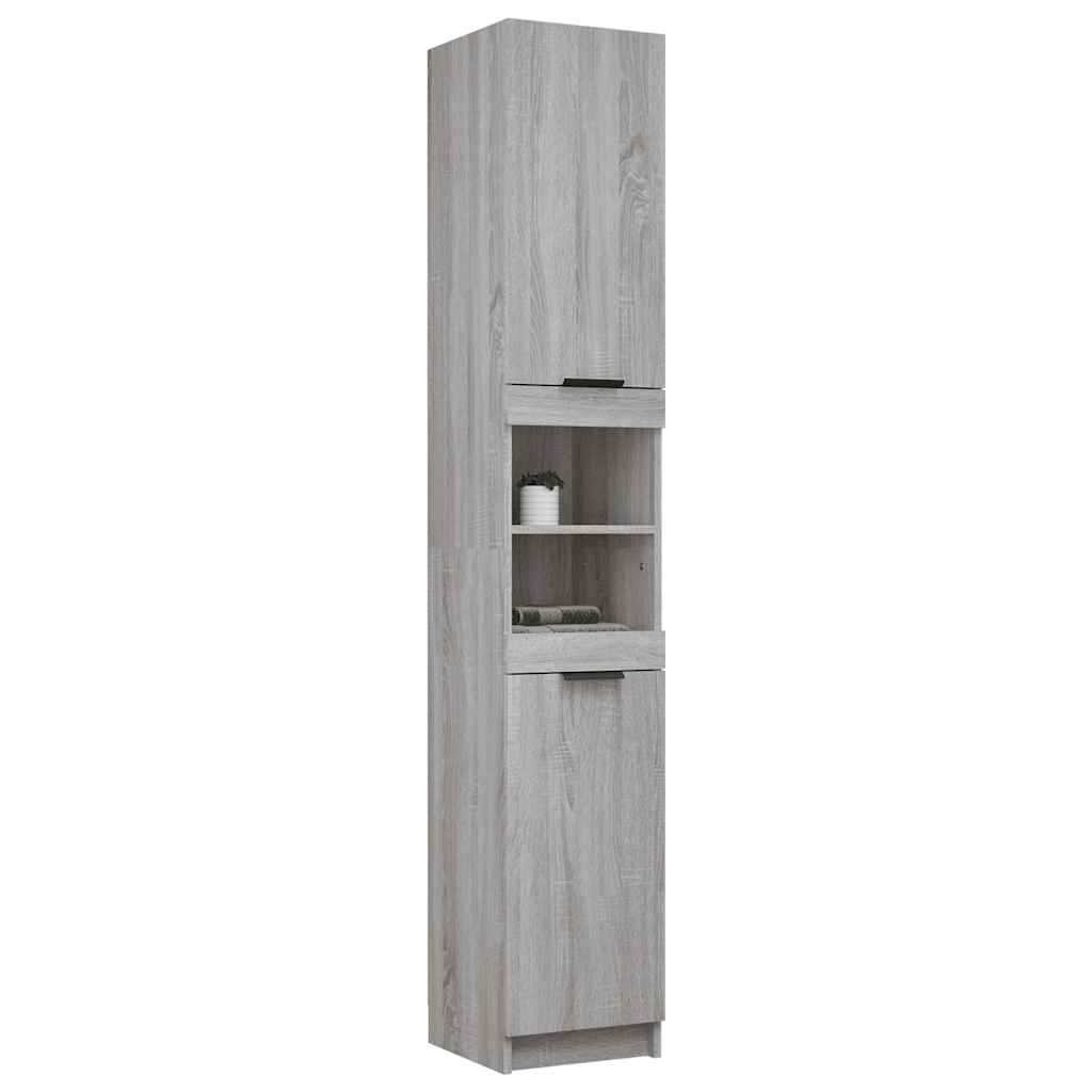 Badschrank Weiß 32x34x188,5 cm Holzwerkstoff