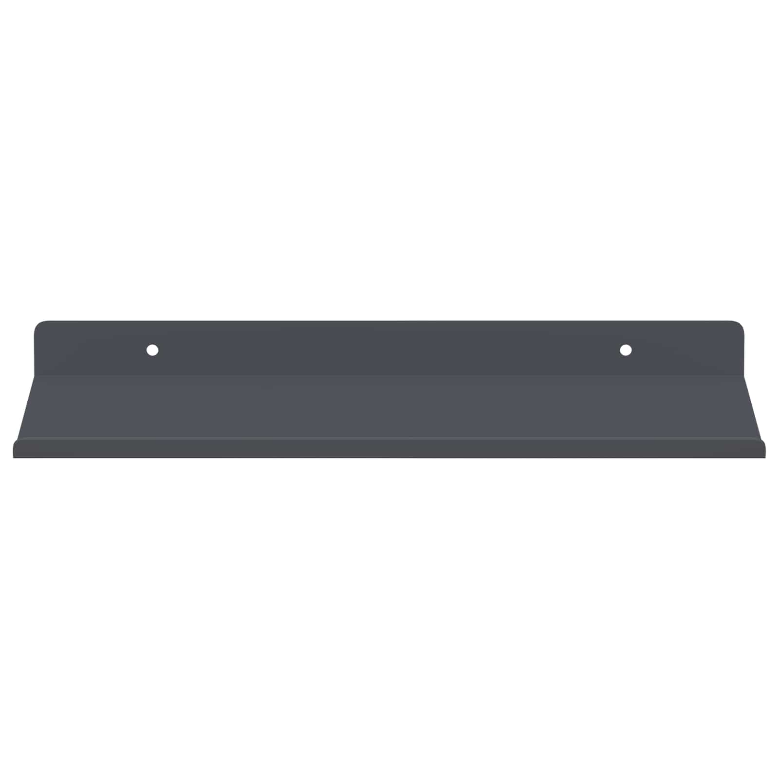 Schwebendes Regal 3 pcs Schwarz 40 x 9 x 2,5 cm Stahl