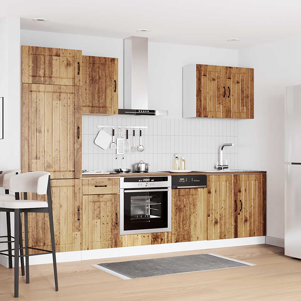 7-tlg. Küchenschrank-Set Lucca Weiß Holzwerkstoff