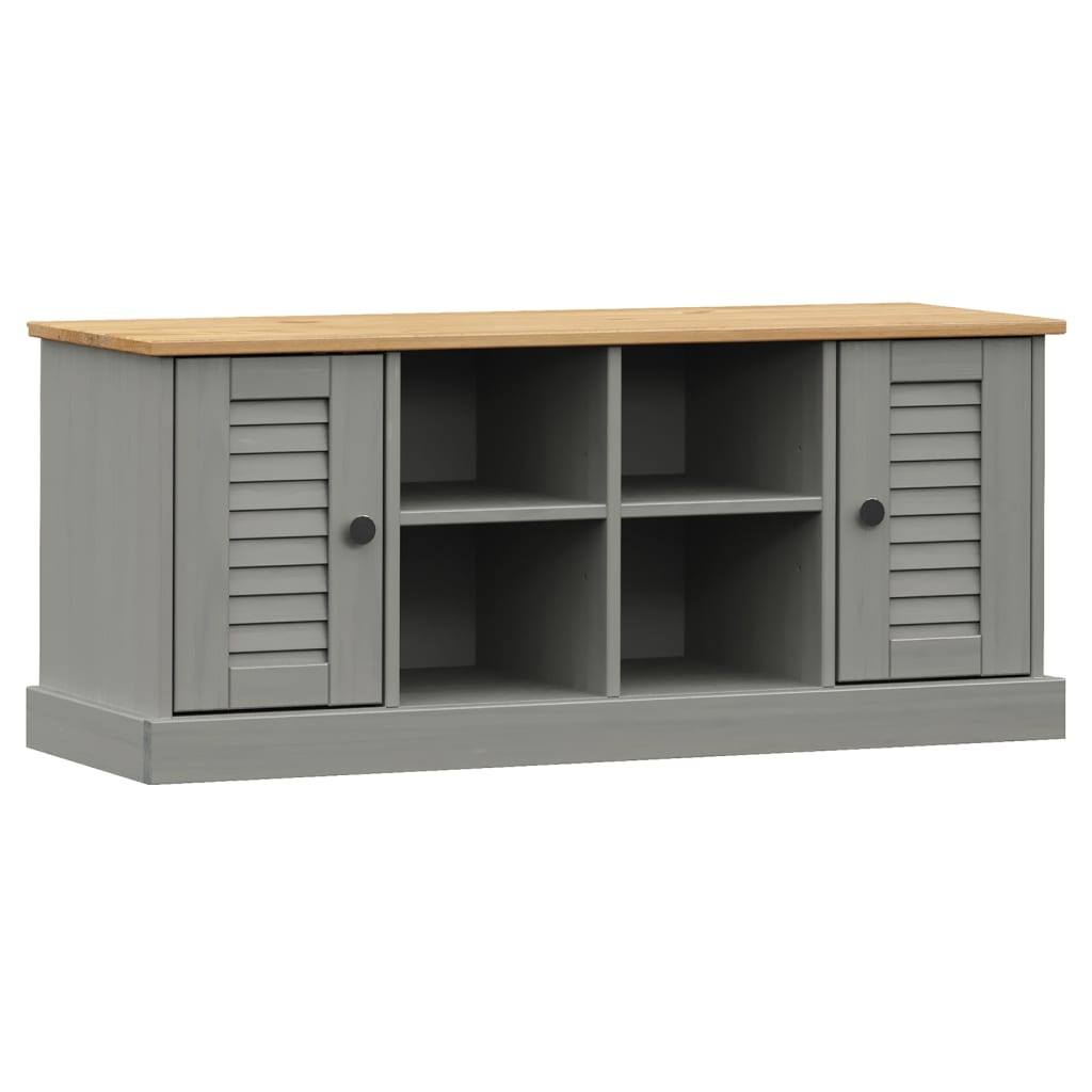 Schuhbank VIGO Weiß 106x35x45 cm Massivholz Kiefer