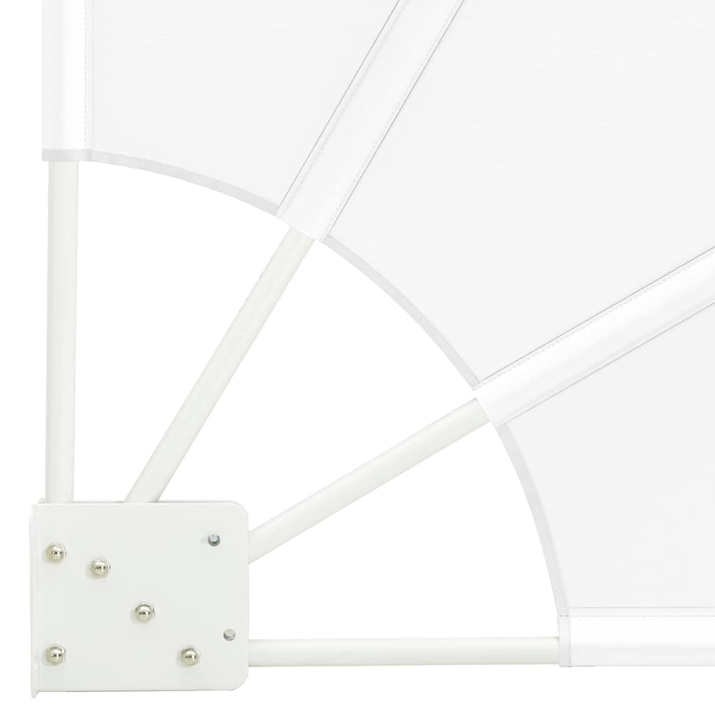 Faltbarer Balkonfächer Grau 210×210 cm