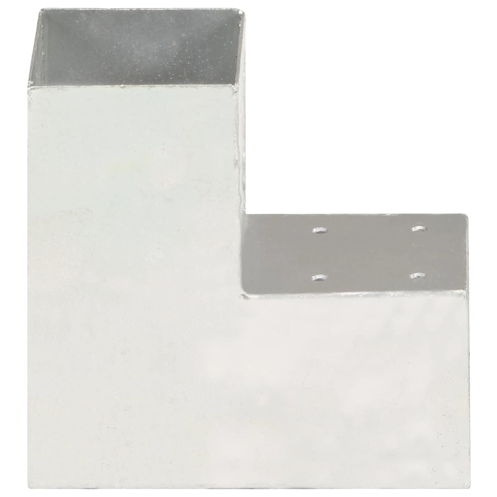 Pfostenverbinder L-Form Verzinktes Metall 71 x 71 mm