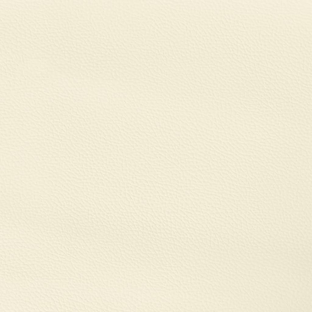 Kopfteil mit Ohren Creme 83x23x78/88 cm Kunstleder