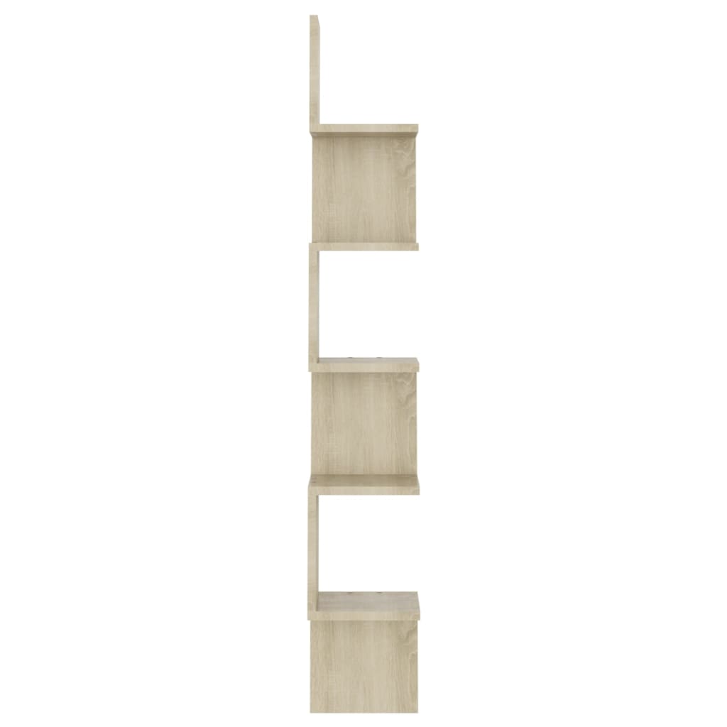 Wand-Eckregal Weiß 20x20x127,5 cm Holzwerkstoff