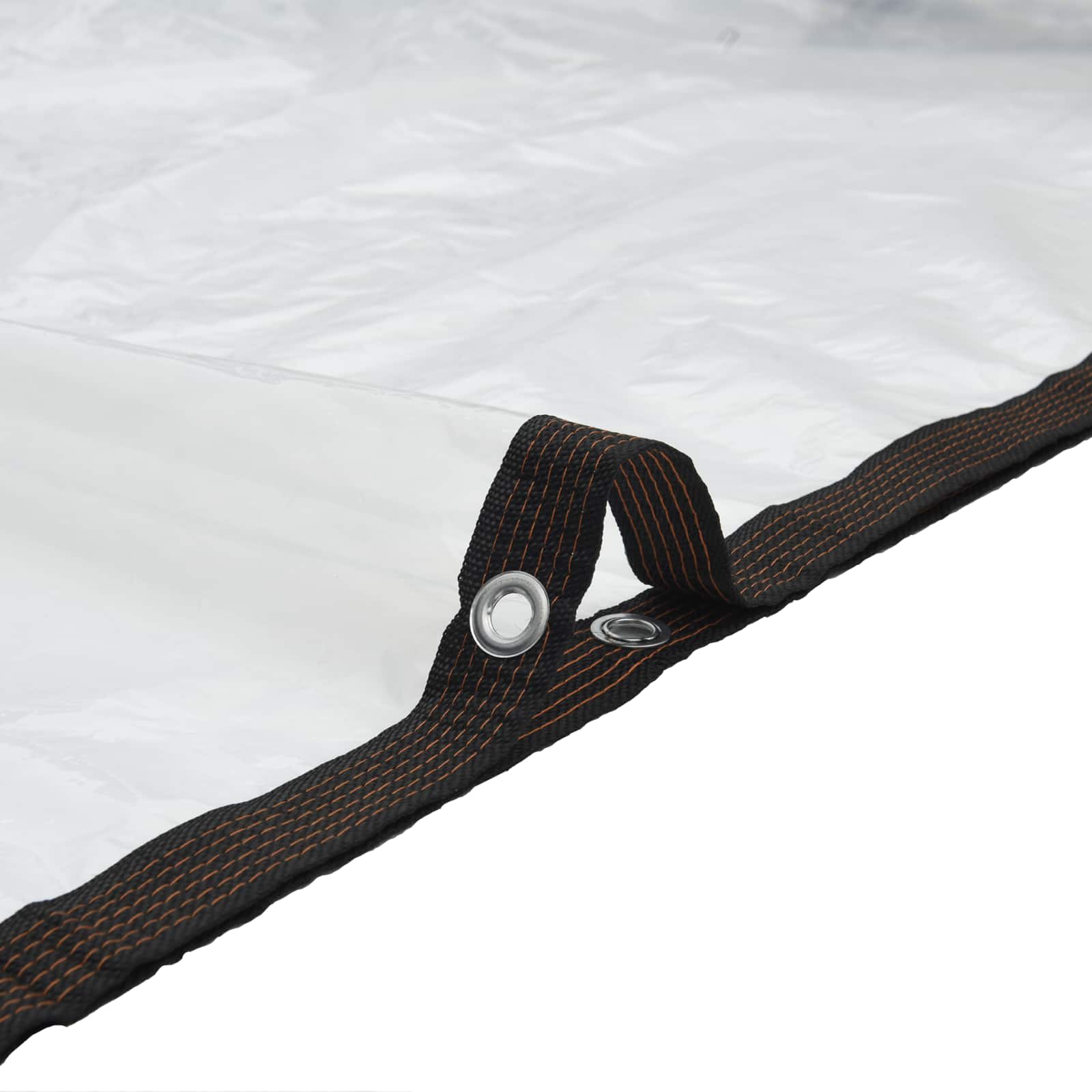 Transparente Plane mit Ösen 1x2 m Polyethylen
