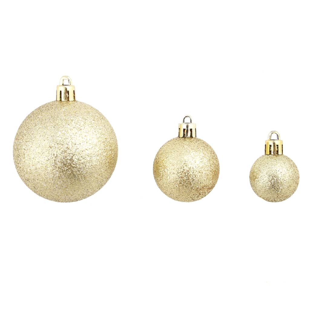100-tlg. Weihnachtskugel-Set Weiß