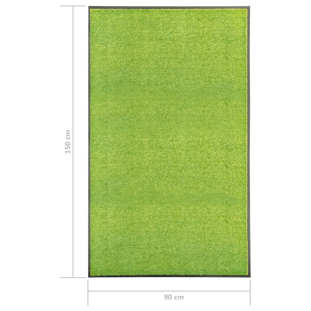 Fußmatte Waschbar Anthrazit 120x180 cm